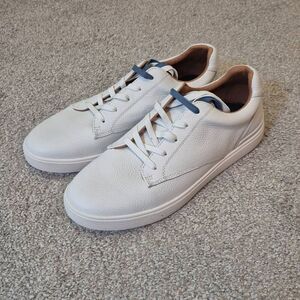 Ted Baker Men's Lace Up Leather White Sneakers Size 12